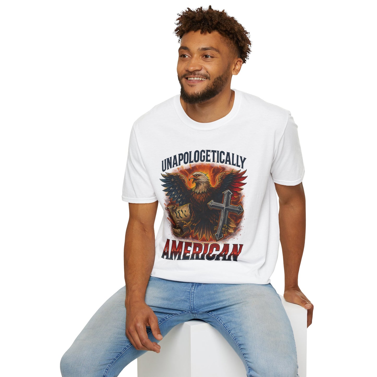Unapologetically American T-Shirt – Bold USA Patriotic Shirt for Men and Women Who Stand for Freedom